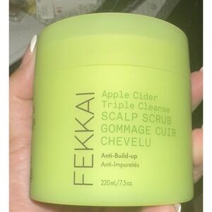Fekkai Apple Cider Triple Cleanse Scalp Scrub Anti-Buildup 7.5oz/220mL FULL SZ